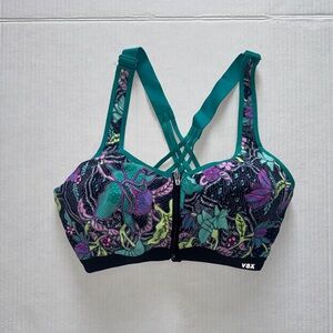 VSX Women's Floral Sports Bra - Teal and Purple